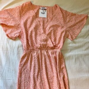 Steve Madden Peach Floral Maxi Dress